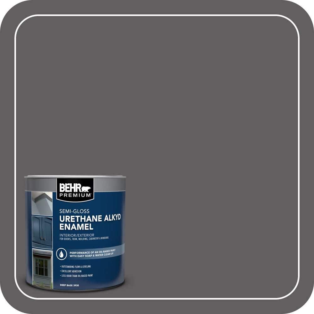 BEHR PREMIUM 1 qt. #T17-10 Shades On Semi-Gloss Enamel Urethane Alkyd Interior/Exterior Paint (1)