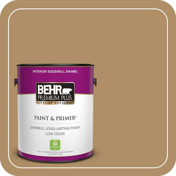 BEHR PREMIUM PLUS #300F-5 Brown Rabbit Enamel Interior Stain-Blocking Paint and Primer (4)
