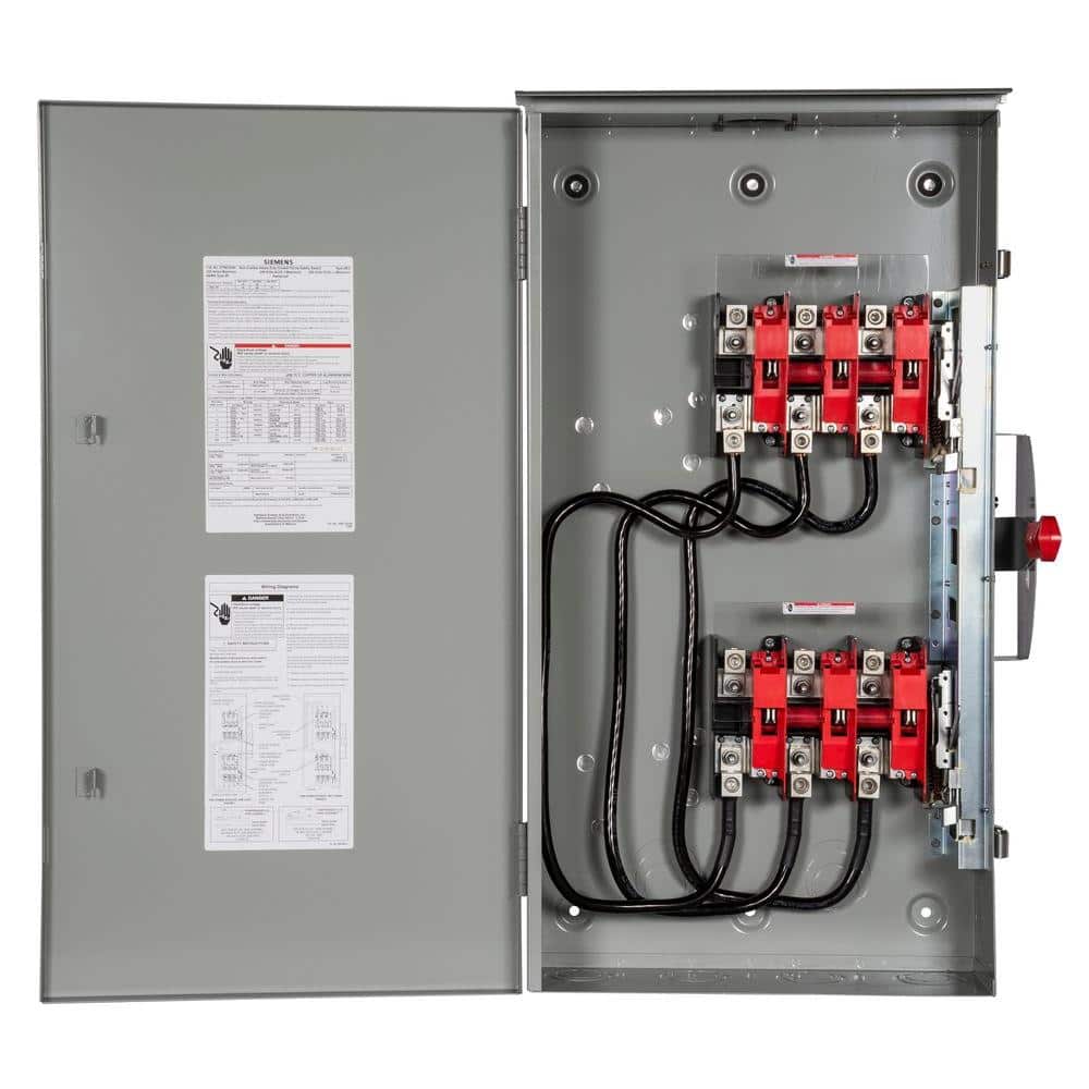 Siemens Double Throw 200 Amp 240-Volt 3-Pole Outdoor Non-Fusible Safety Switch (2)