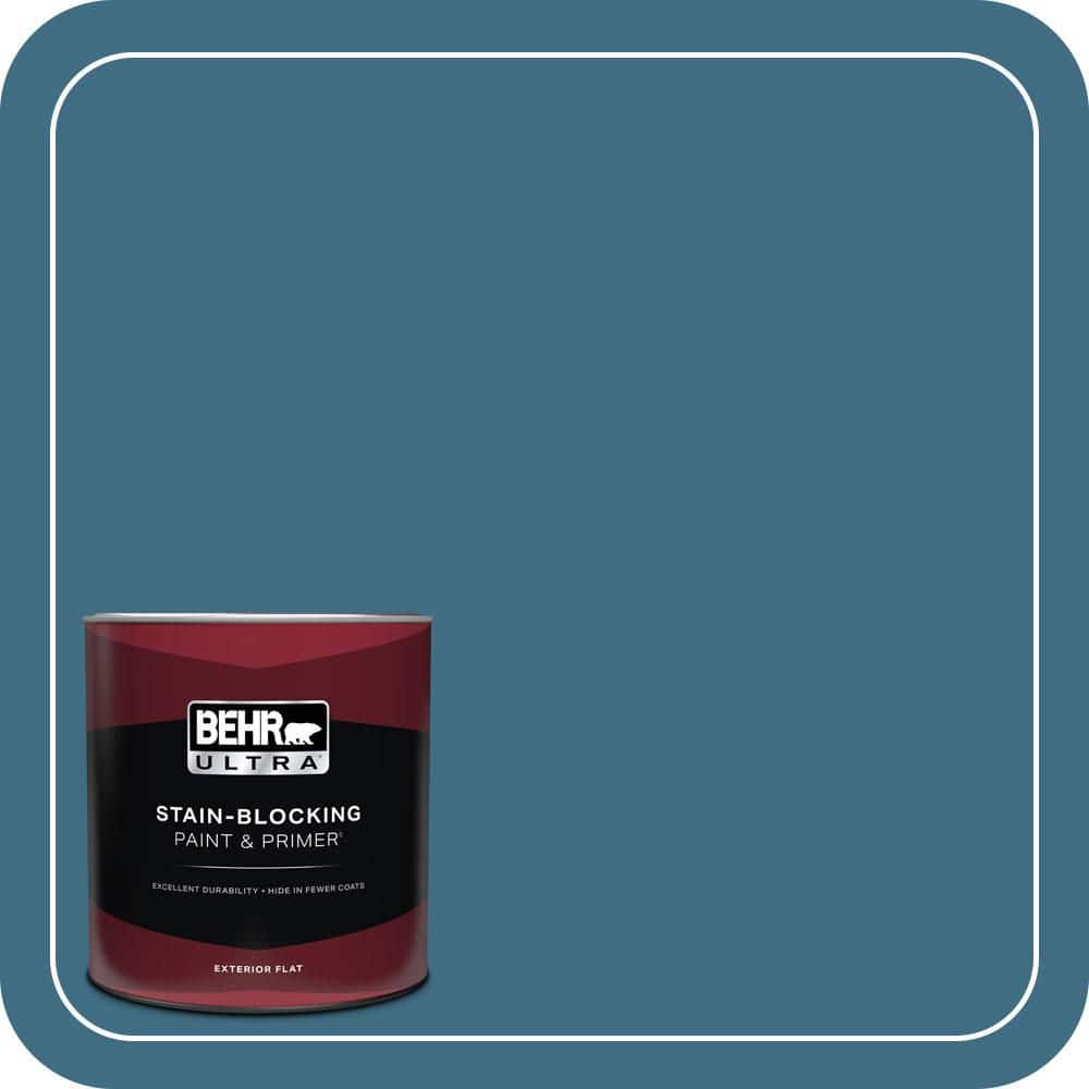 BEHR ULTRA 1 qt. #560D-6 Seven Seas Flat Exterior Paint & Primer