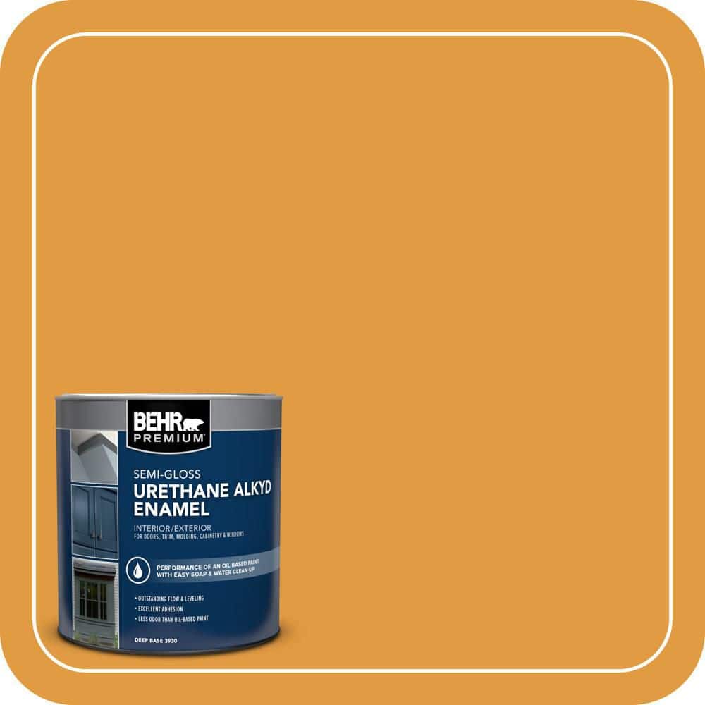 BEHR PREMIUM 1 qt. #T18-05 Life Is Good Semi-Gloss Enamel Urethane Alkyd Interior/Exterior Paint (1)
