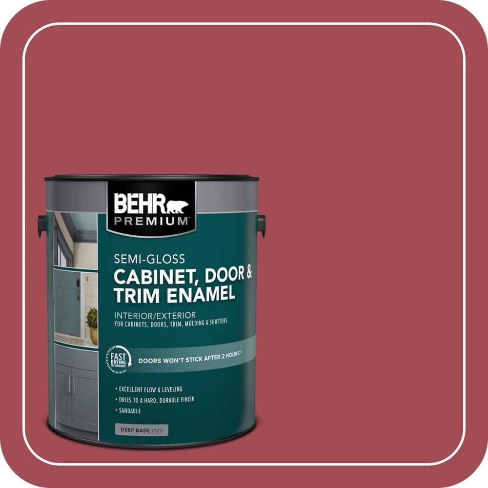 BEHR PREMIUM 1 gal. #PPU1-07 Powder Room Semi-Gloss Enamel Interior/Exterior Cabinet, Door & Trim Paint