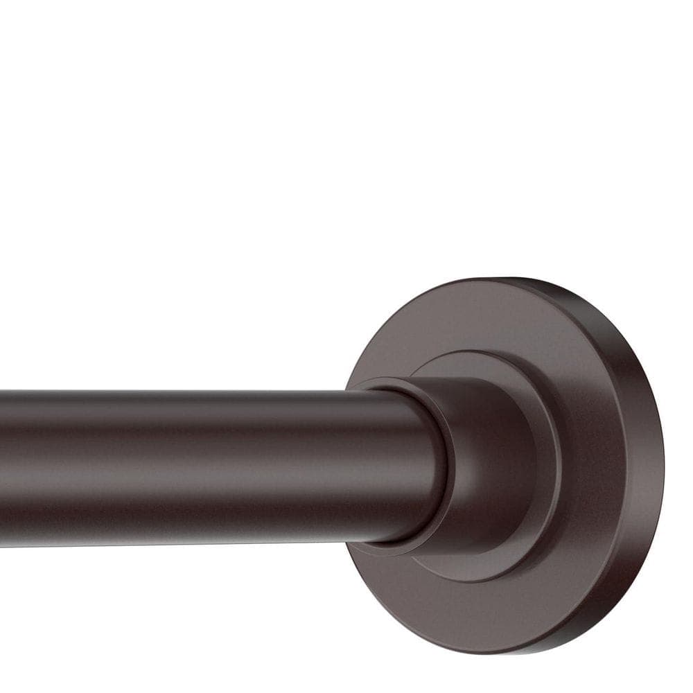 Wudkey 30 in. to 80 in. Stainless Steel Adjustable Tension Shower Curtain Rod in Bronze for Bathroom, No Drilling, No Rust (1)