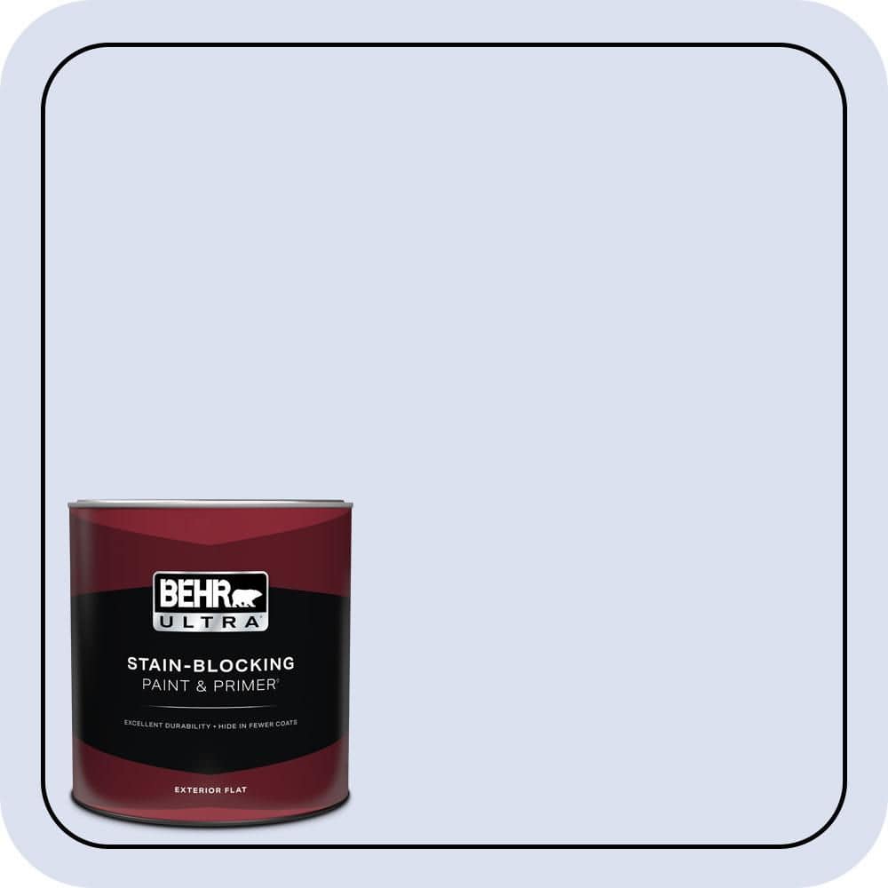 BEHR ULTRA 1 qt. #P540-1 Vaguely Violet Flat Exterior Paint & Primer (1)