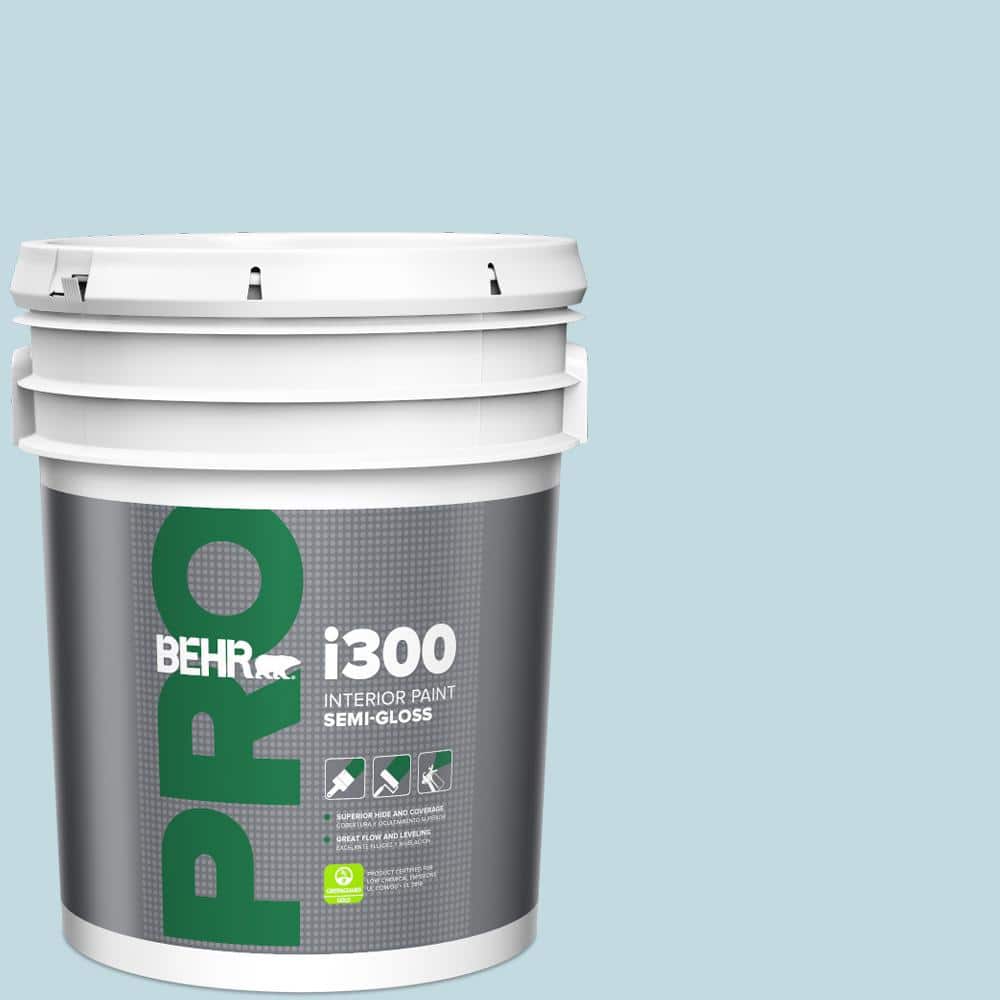 BEHR PRO 5 gal. #S480-1 Rain Dance Semi-Gloss Interior Paint