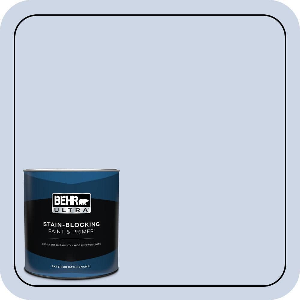 BEHR ULTRA 1 qt. #590A-2 Monet Lily Satin Enamel Exterior Paint & Primer