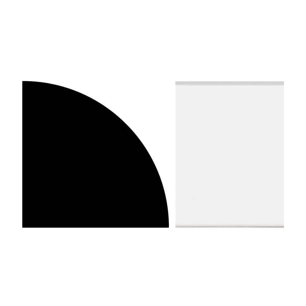 Royal Mouldings 2689 3/4 in. D x 3/4 in. W x 96 in. L Primed PVC Quarter Round Moulding (1-Piece − 8 Total Linear Feet)