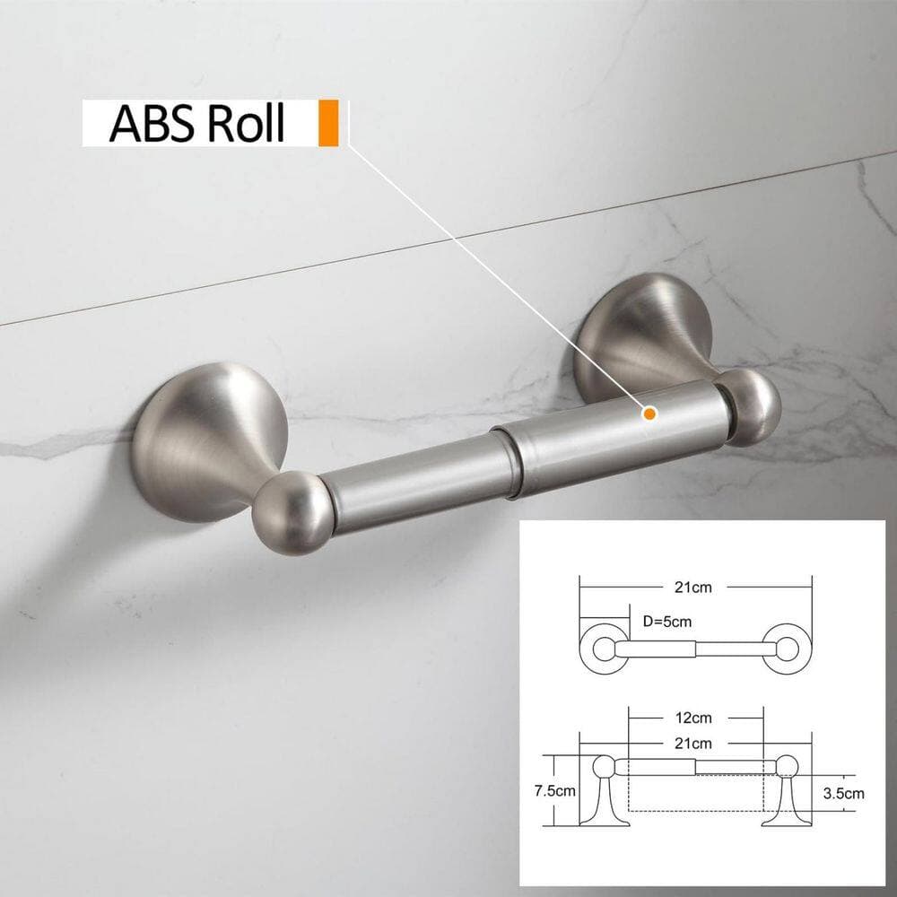 Wudkey 4-Piece Bathroom Hardware Set with Adjustable Expandable Towel Bar Wall Mounted Fittings for Bathroom (2)
