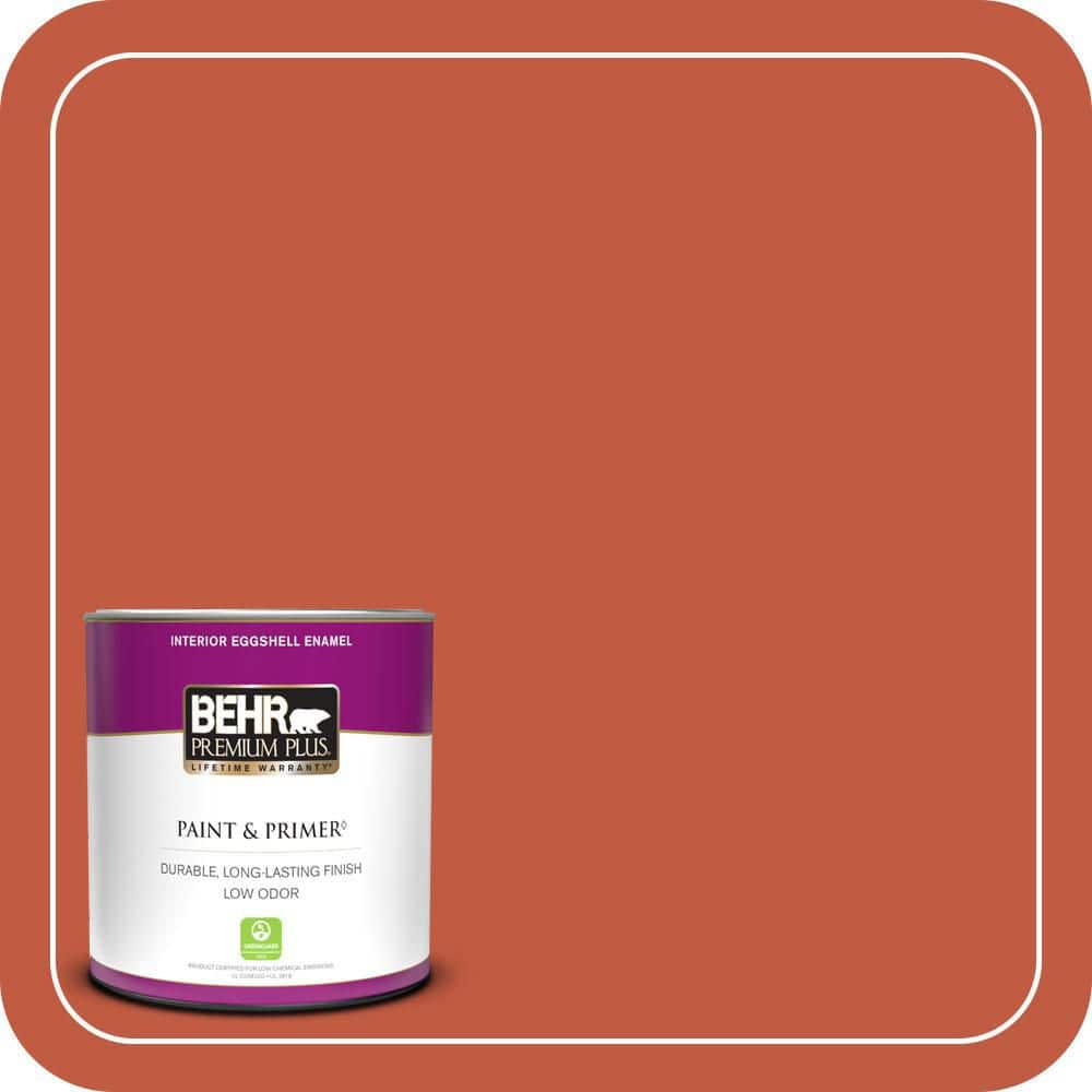 BEHR PREMIUM PLUS #M180-7 Deep Fire Enamel Low Odor & Primer (1)