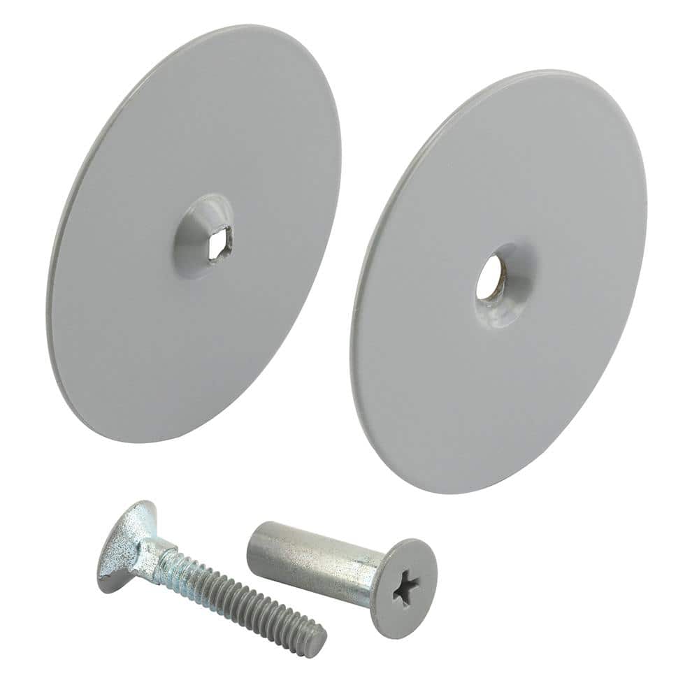 Prime-Line Door Hole Cover Plate, 2-5/8 in. Diameter, Finished in Gray Primer