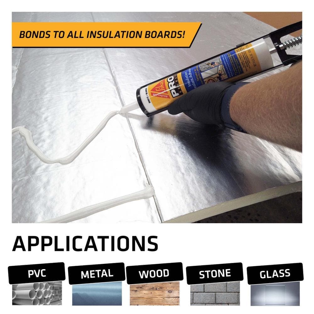 9 fl. oz. Sikaflex Insulation Universal Flashing Sealant and Adhesive in White (2)