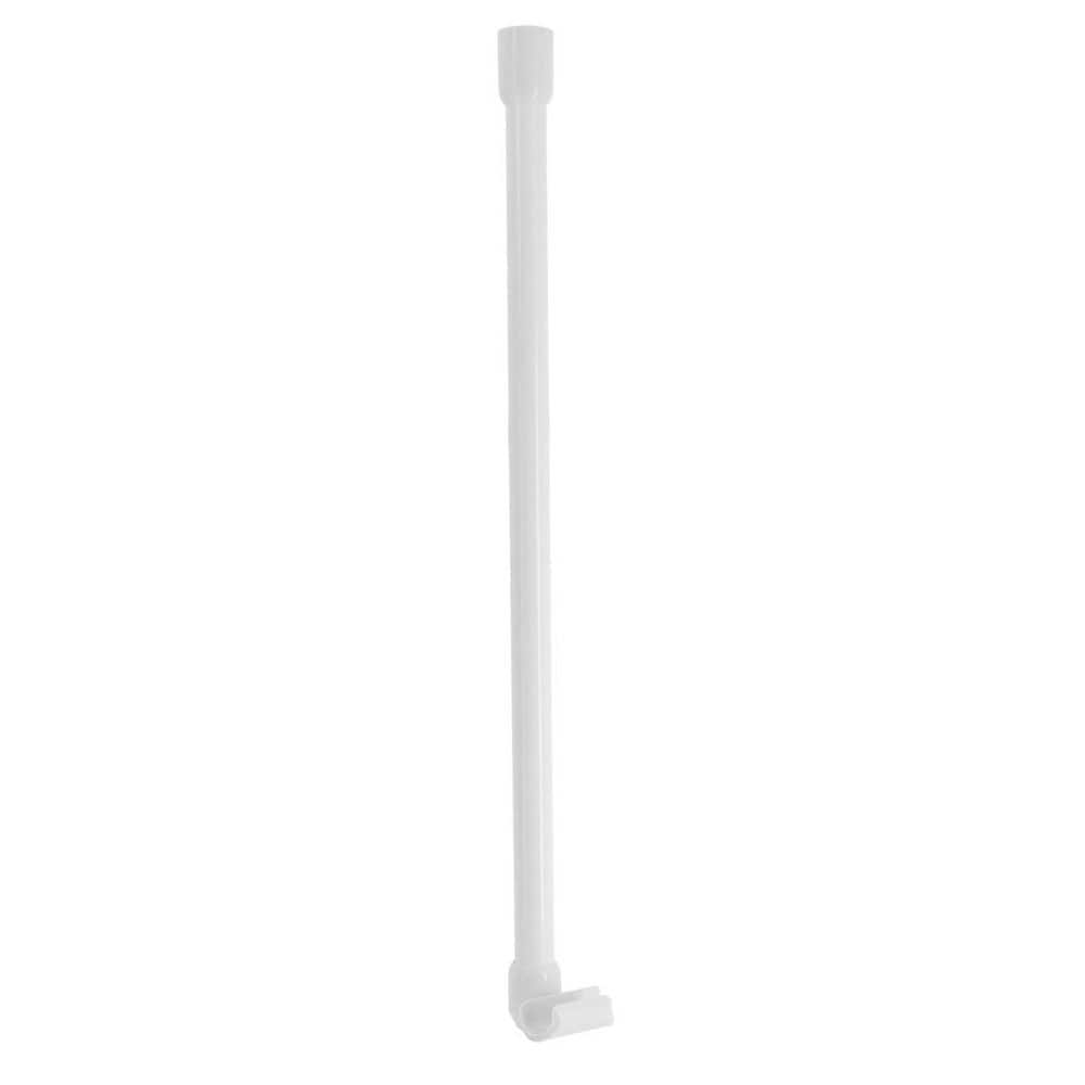 EVIDECO French home goods Adjustable Ceiling Curtain Rod 24.3 in. H Mount Support for Bathtub or Shower Curtain Rod in White (1)