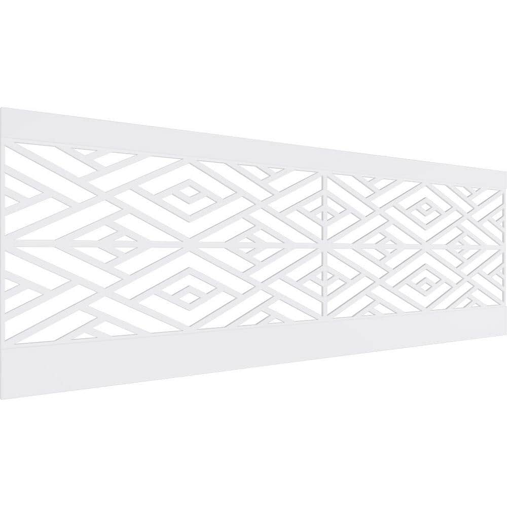Ekena Millwork 32 in. H x 94-1/2 in. W 21.04 sq. ft. Killeen PVC Wainscot Paneling Kit (1)