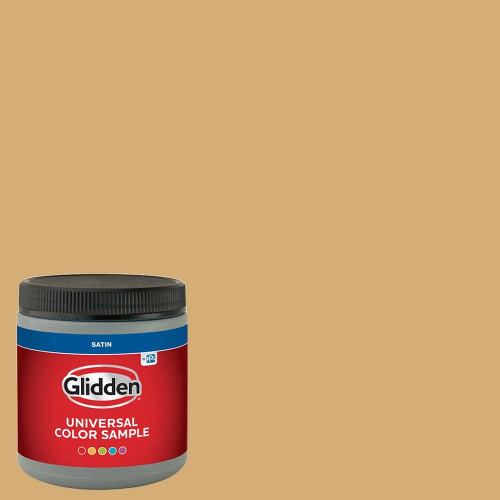 Glidden 8 oz. PPG1090-4 Drops Of Honey Satin Interior Paint Sample