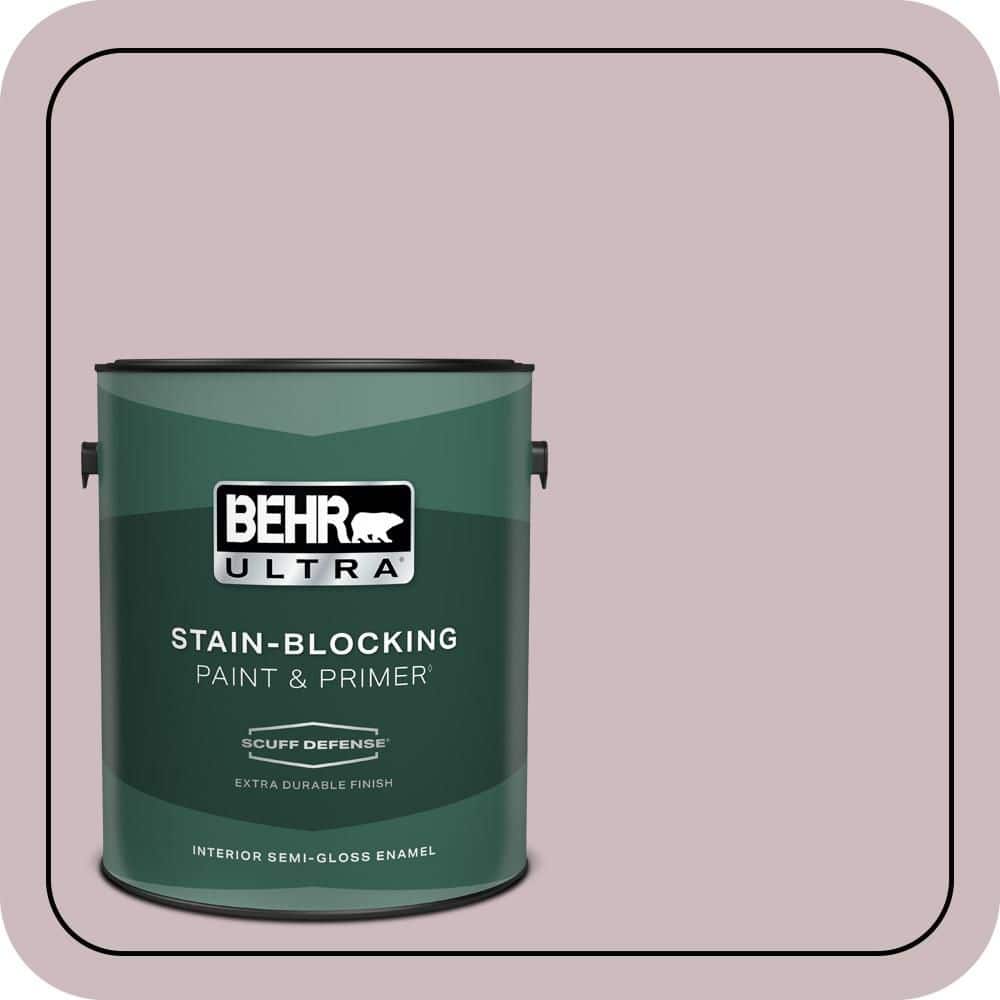 BEHR ULTRA 1 gal. #N120-3 Mauve It Extra Durable Semi-Gloss Enamel Interior Paint & Primer