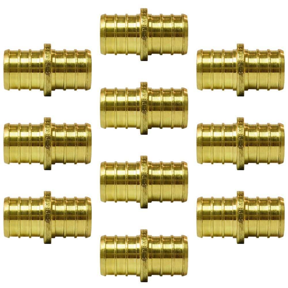 Apollo 3/4 in. Brass PEX-B Barb Coupling (10-Pack)