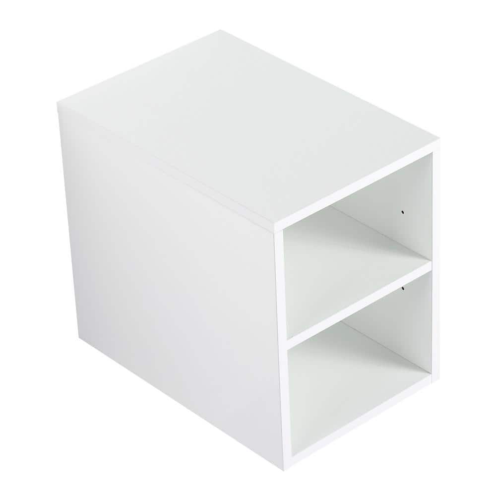 FUNKOL 12 in. x 17.7 in. x 15.8 in. 2-Layer Bright White Wall Mounted Plywood Bathroom Cabinet (2)