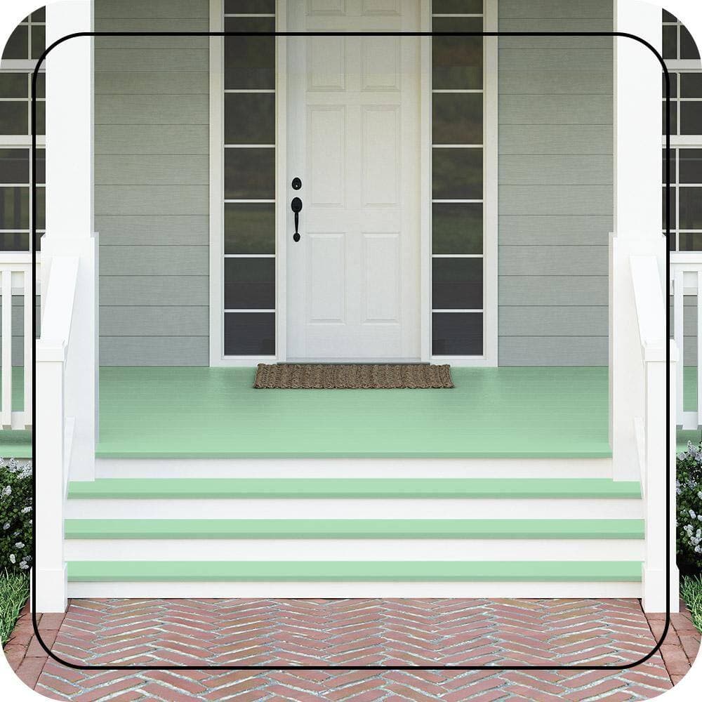 BEHR PREMIUM #P400-3 Textured Low-Lustre Enamel Interior/Exterior Porch and Patio Anti-Slip Floor Paint (2)