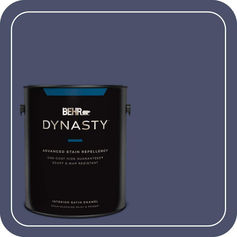 BEHR DYNASTY 1 gal. #PPU15-18 Vintage Velvet One-Coat Hide Satin Enamel Interior Stain-Blocking Paint and Primer