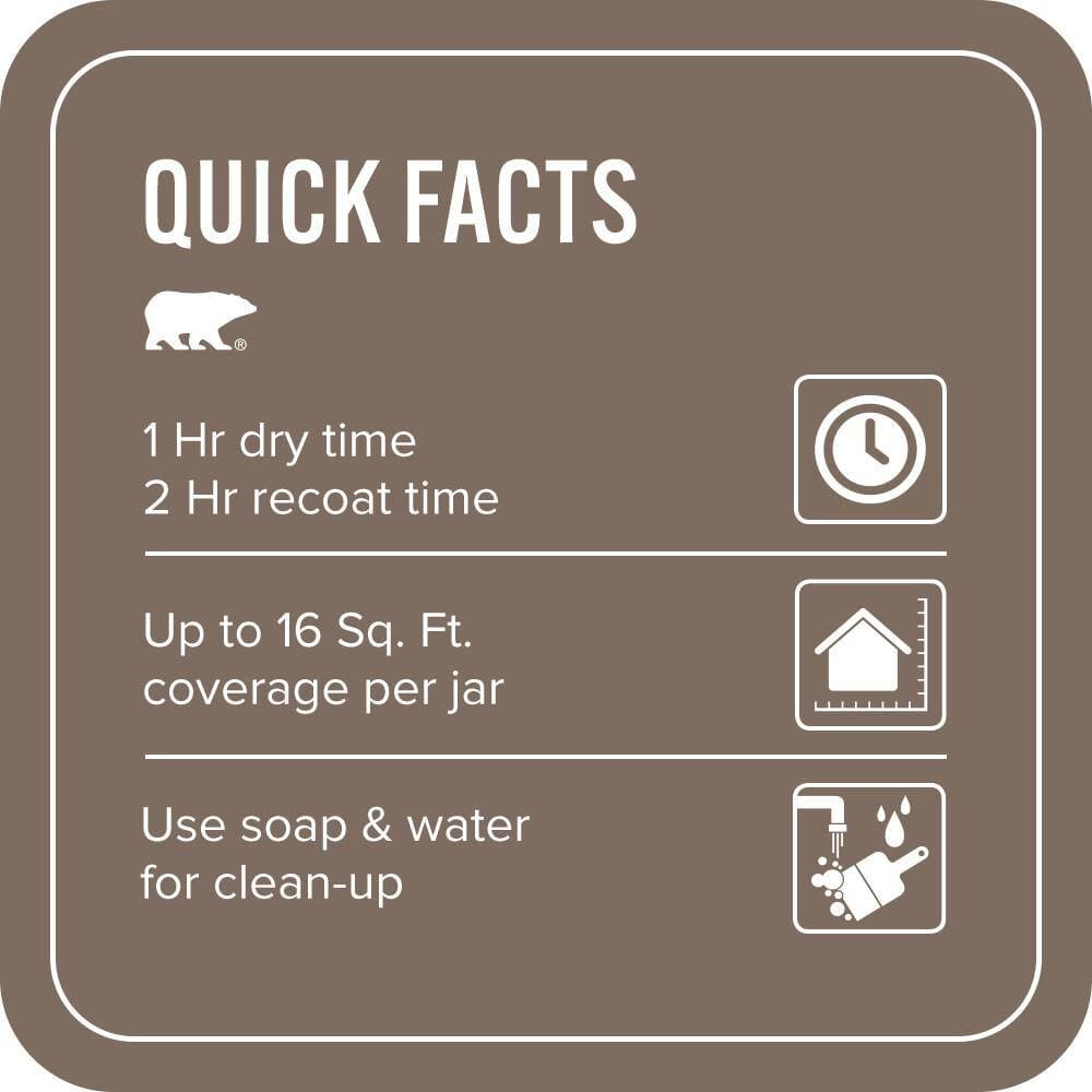 BEHR PREMIUM PLUS 8 oz. #PPU5-03 Antique Earth Flat Interior/Exterior Paint & Primer Color Sample (4)