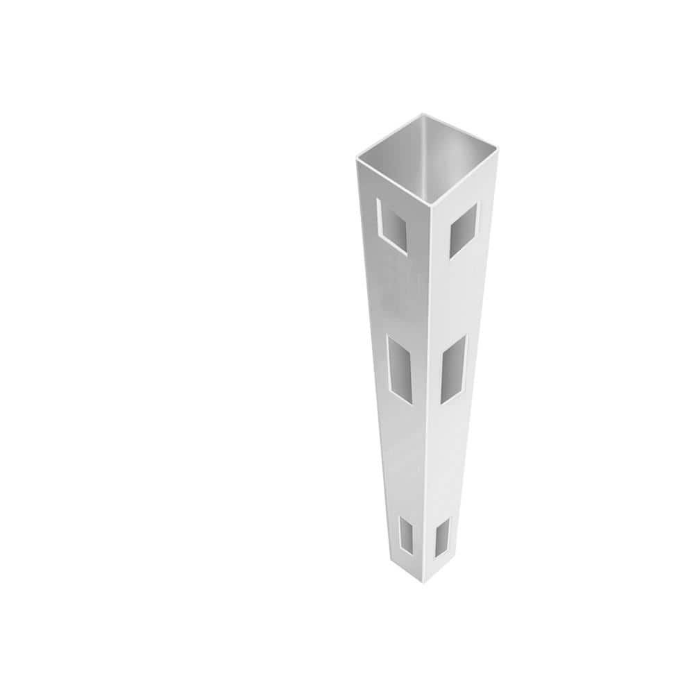 Barrette Outdoor Living Anderson 5 in. x 5 in. x 9 ft. White Vinyl Fence Corner Post (1)