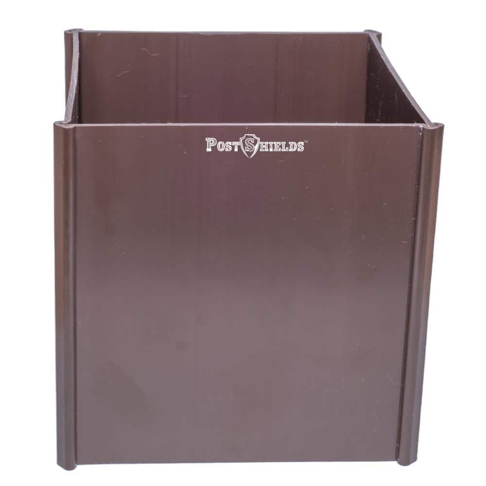 Post Shields 5.5 in. x 5.5 in. x 6 in. H Bronze Post Wrap (2)
