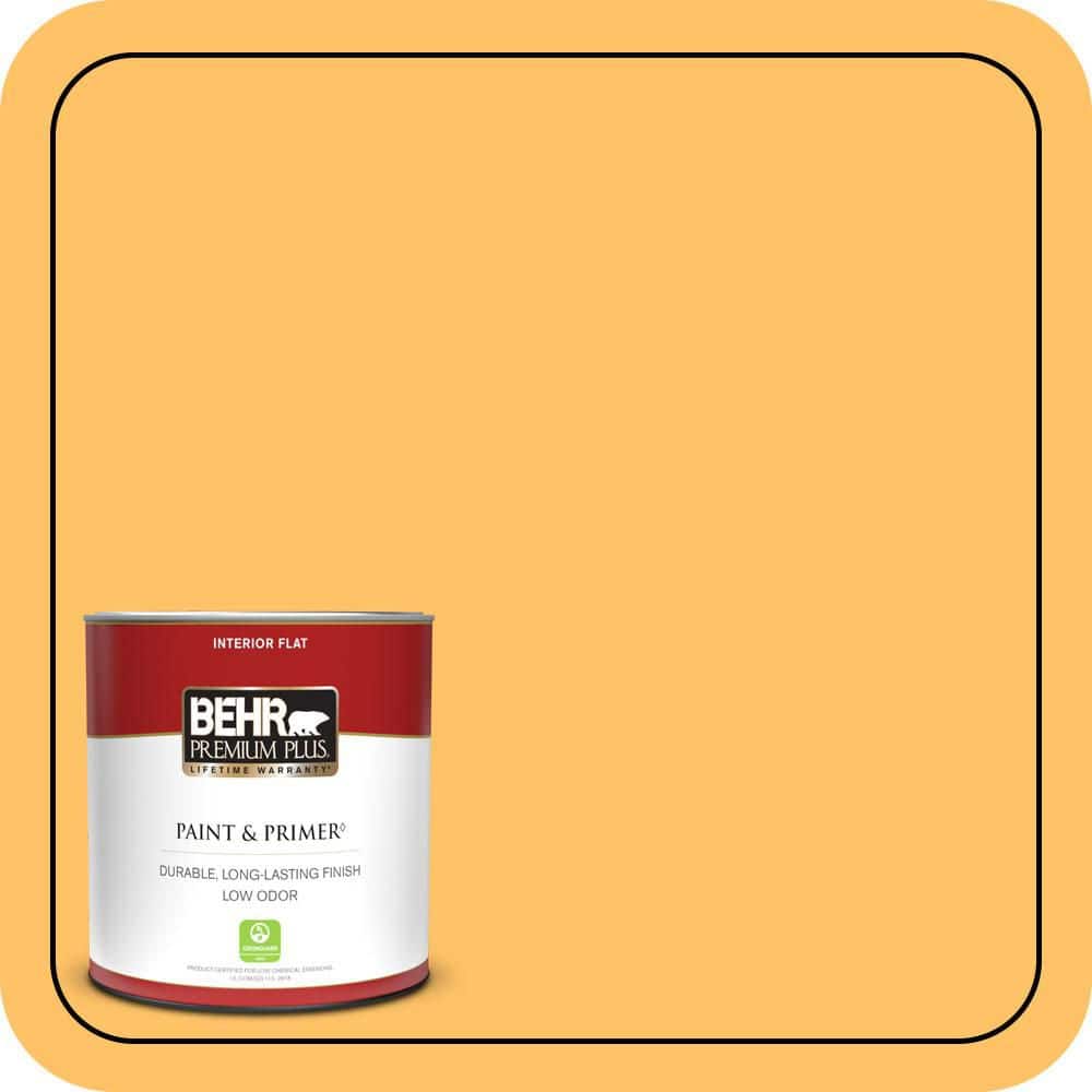 BEHR PREMIUM PLUS #PPU6-06 Honey Locust Enamel Interior/Exterior Paint & Primer Color Sample (1)