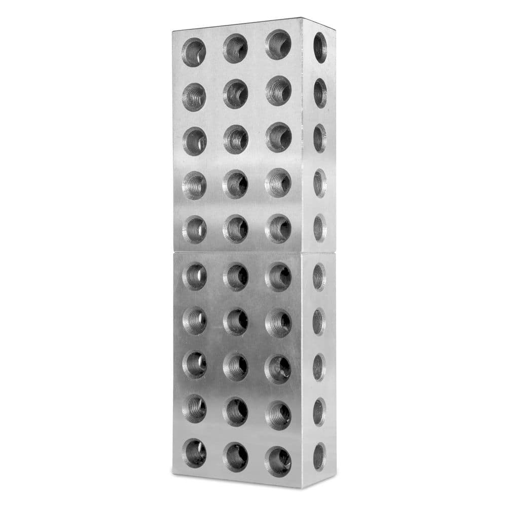 WEN 6 x 4 x 2 in. Hardened-Steel Precision 2-4-6 Gauge Blocks, Alternative 123 Blocks, 2-Pack (3)