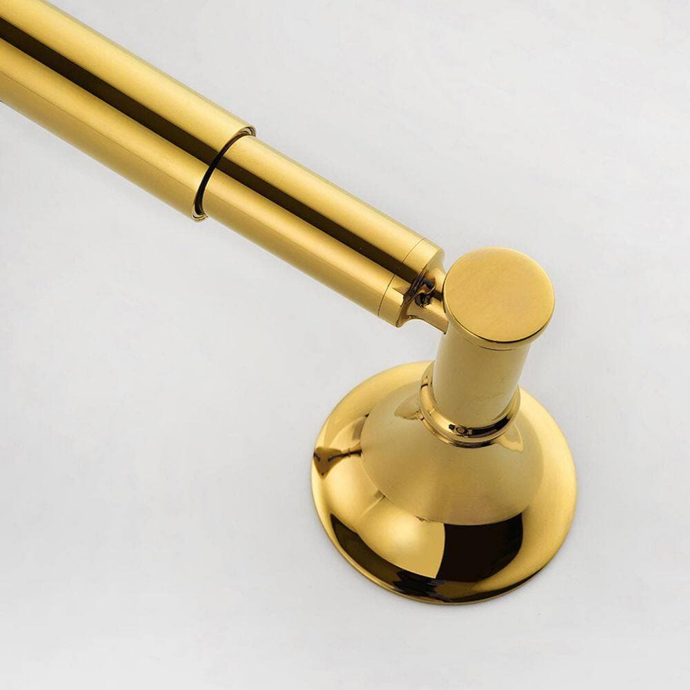 Satico 6-Piece Brass Bathroom Towel Rack Set with Wall Mount in Gold (2)