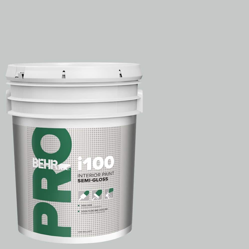 BEHR PRO 5 gal. #N450-2 Zero Gravity Semi-Gloss Interior Paint