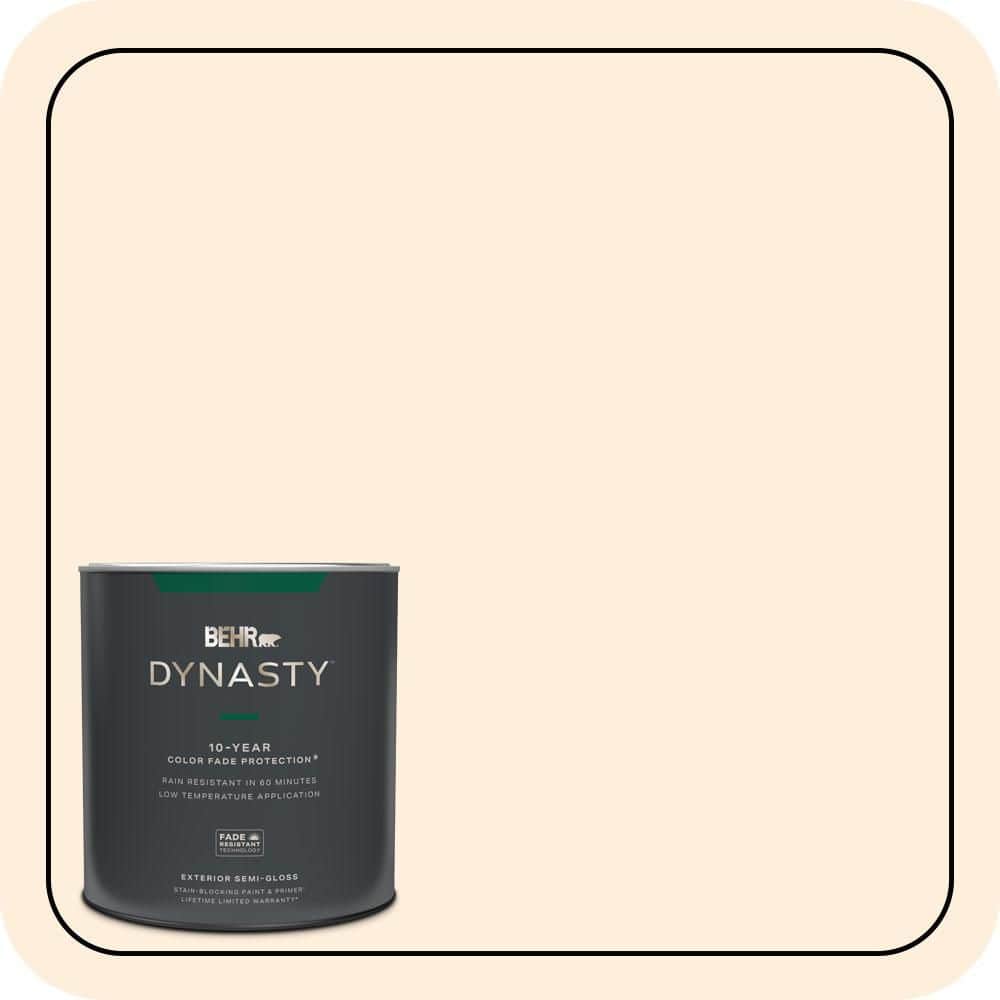 BEHR DYNASTY 1 qt. #PWN-23 Silk Gown Semi-Gloss Exterior Stain-Blocking Paint & Primer