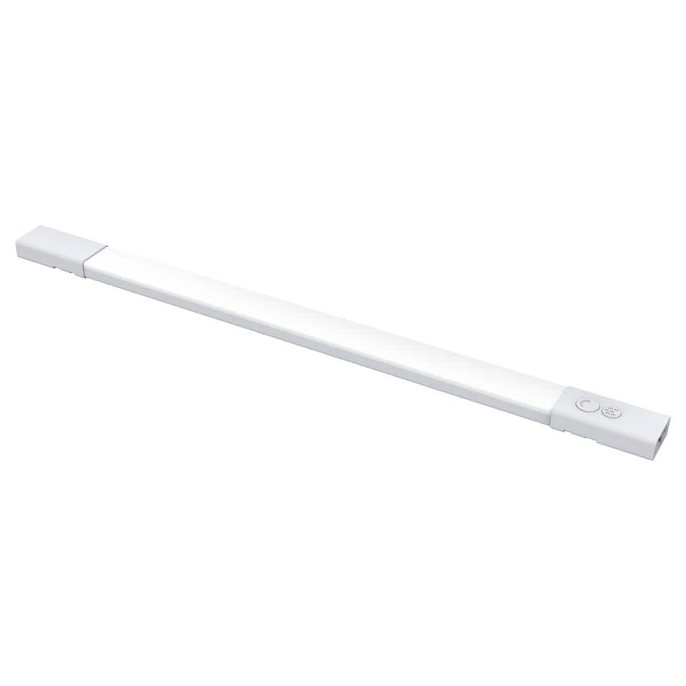 Feit Electric 20.5 in. (Fits 24 in. Cabinet) Plug-in White Dimmable Integrated LED Color Changing CCT Onesync Under Cabinet Light Bar (2)