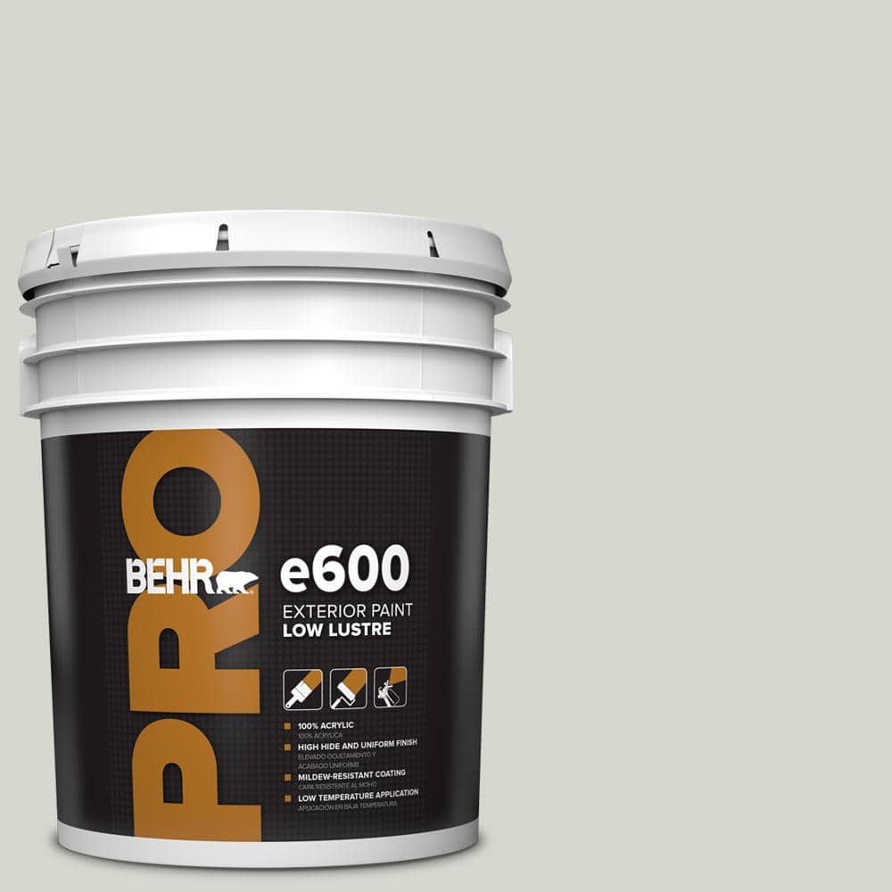 BEHR PRO 5 gal. #N380-1 Mortar Low Luster Exterior Paint