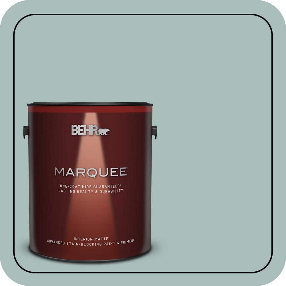 BEHR MARQUEE 1 gal. #QE-43 Water Surface Matte Interior Paint & Primer