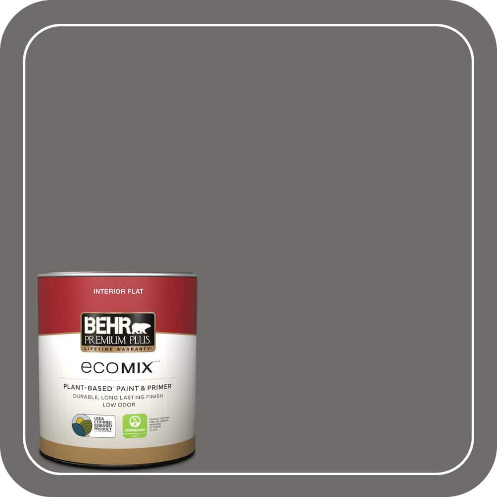 BEHR PREMIUM PLUS #780F-6 Dark Granite Enamel EcoMix Plant-Based & Primer (1)