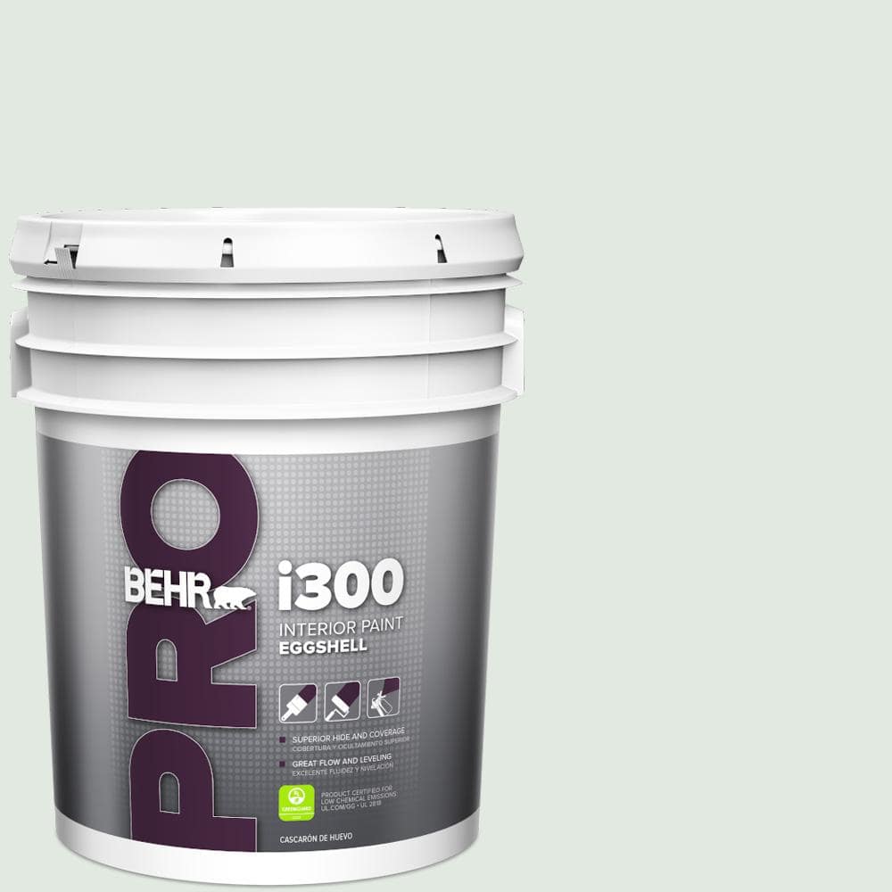 BEHR PRO 5 gal. #PPL-56 Winter Veil Eggshell Interior Paint