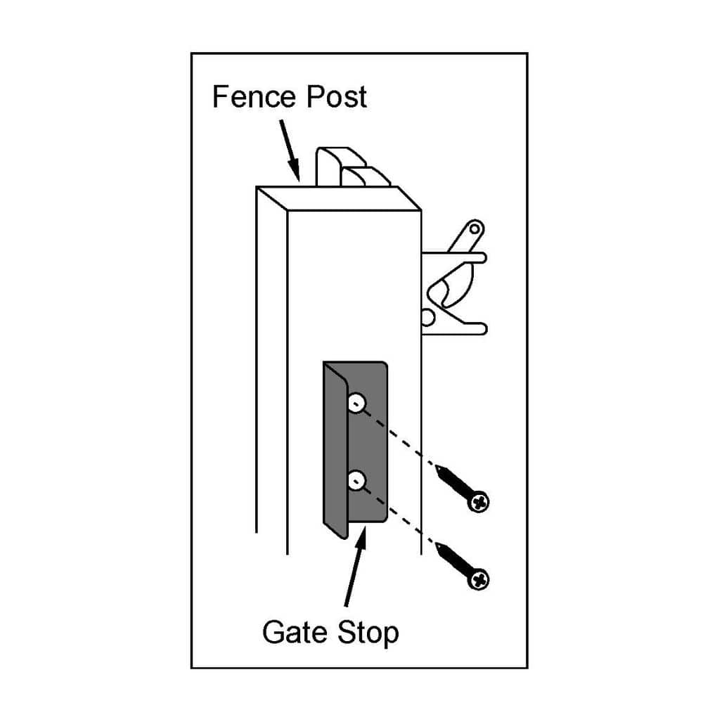 Everbilt Black Gate Stop (4)