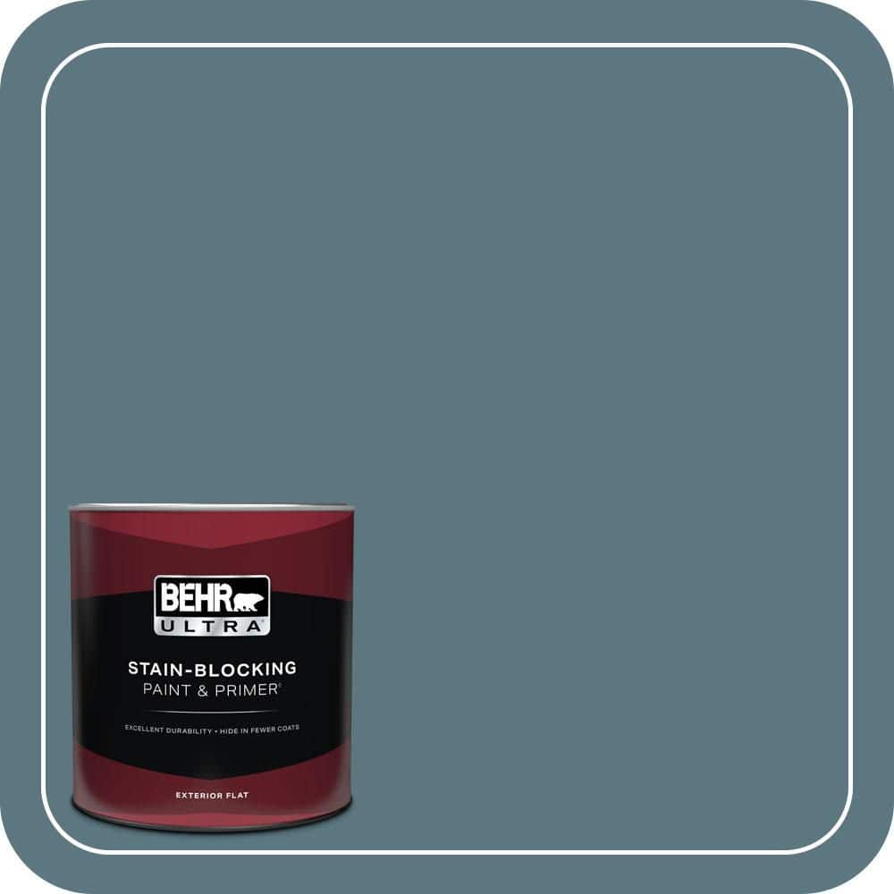 BEHR ULTRA 1 qt. #530F-6 Heron Flat Exterior Paint & Primer