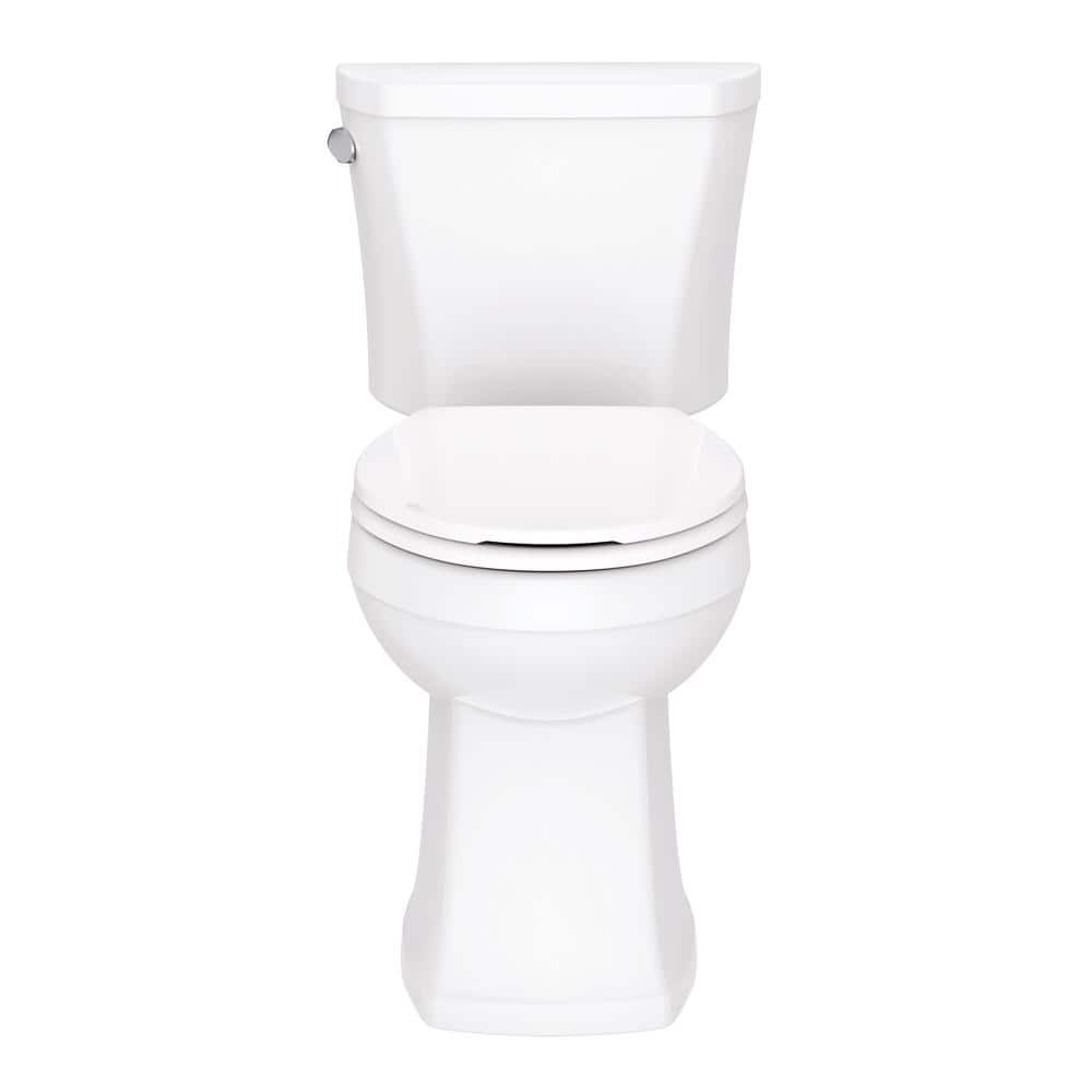 Gerber Avalanche Two-Piece 1.28 GPF Single Flush Elongated ADA Toilet in White with Slow Close Seat (3)