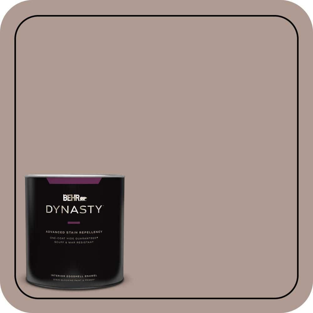 BEHR DYNASTY 1 qt. #N170-4 Coffee with Cream One-Coat Hide Eggshell Enamel Interior Stain-Blocking Paint and Primer