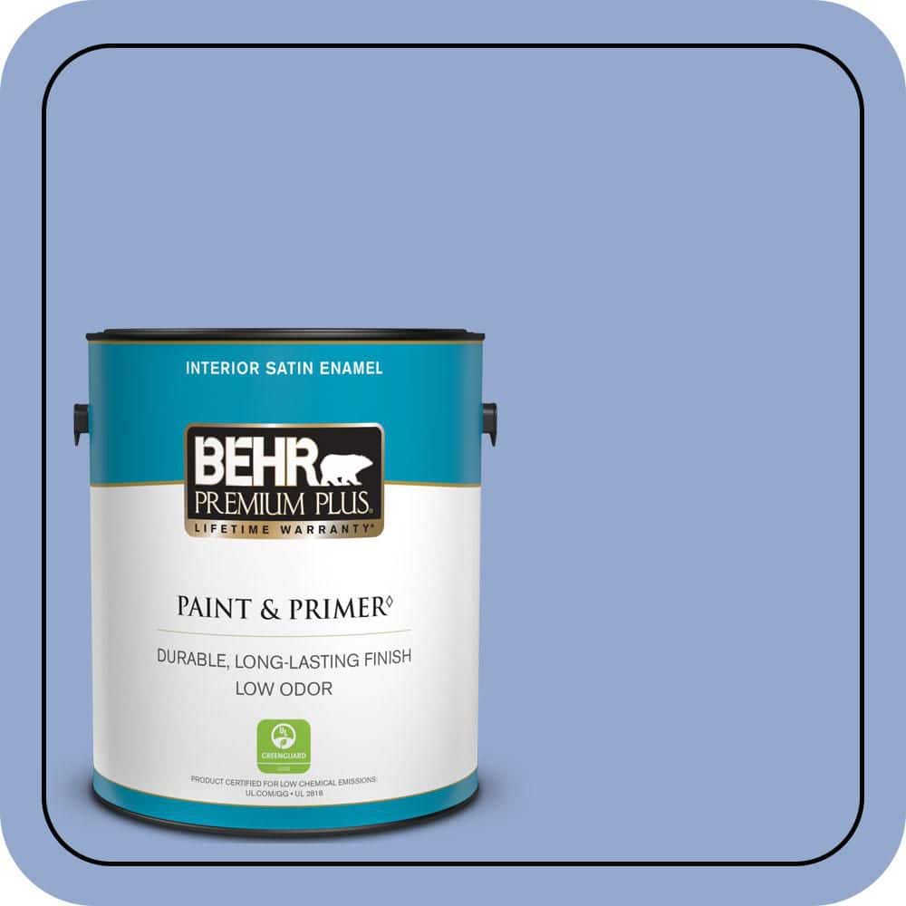 BEHR PREMIUM PLUS 1 gal. #M540-4 Hopeful Dream Satin Enamel Low Odor Interior Paint & Primer