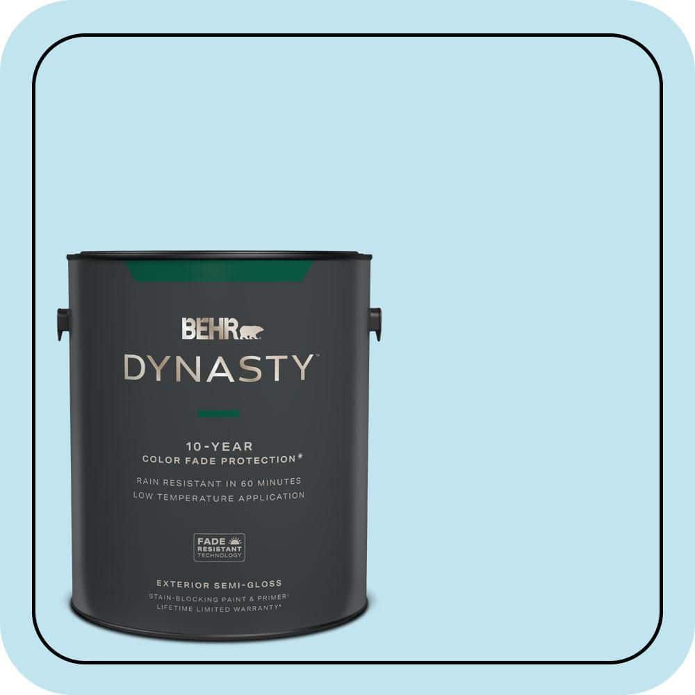 BEHR DYNASTY 1 gal. #530A-2 Skylark Semi-Gloss Exterior Stain-Blocking Paint & Primer
