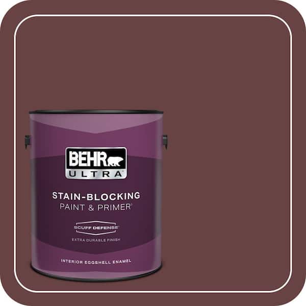 BEHR ULTRA 1 gal. #MQ1-14 Twinberry Extra Durable Eggshell Enamel Interior Paint & Primer (2)