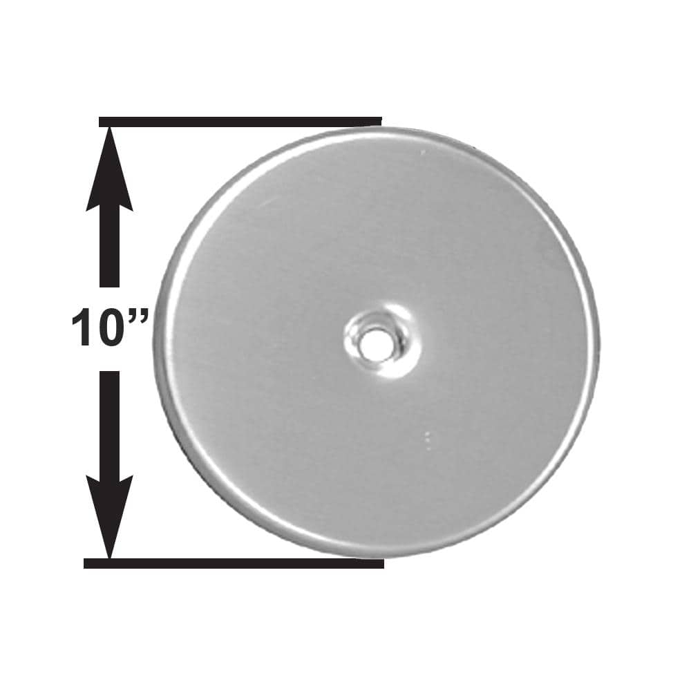 JONES STEPHENS 10 in. Stainless Steel Cleanout/Extension Cover Wall Mount without Bolt (2)