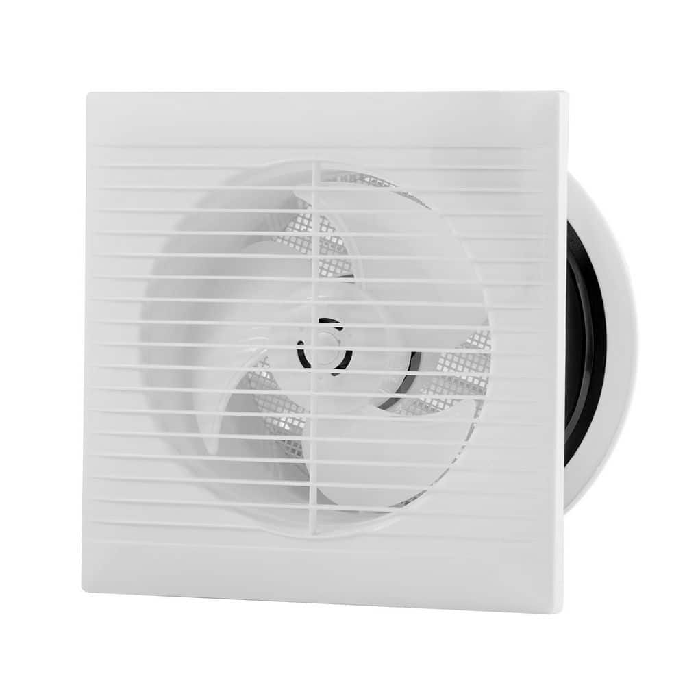 Amucolo White 6 in. Through The Wall Ventilation Fan Wall Mounted Fan 110 CFM Exhaust Fan AC Motor (1)
