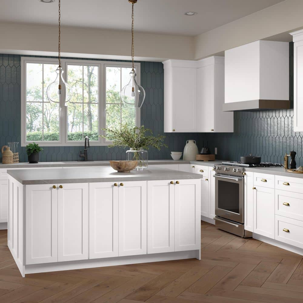 Thomasville Cottage White Classic Square Hood Chimney (2)