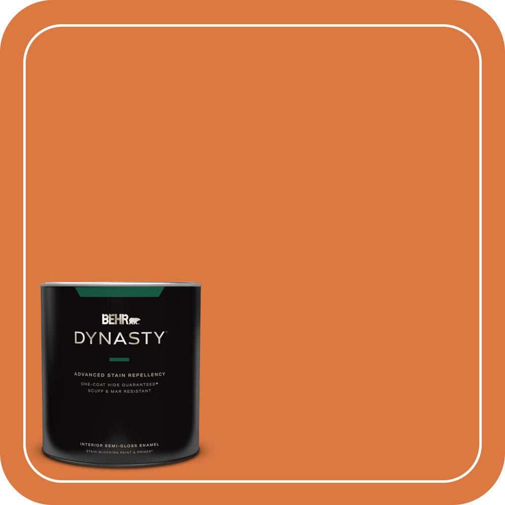 BEHR DYNASTY 1 qt. #P210-7 Japanese Koi Semi-Gloss Enamel Interior Stain-Blocking Paint and Primer
