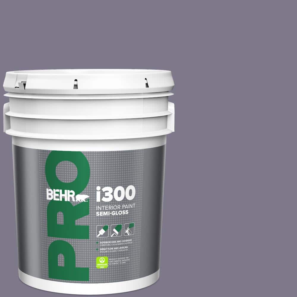 BEHR PRO 5 gal. #N560-5 Solitaire Semi-Gloss Interior Paint