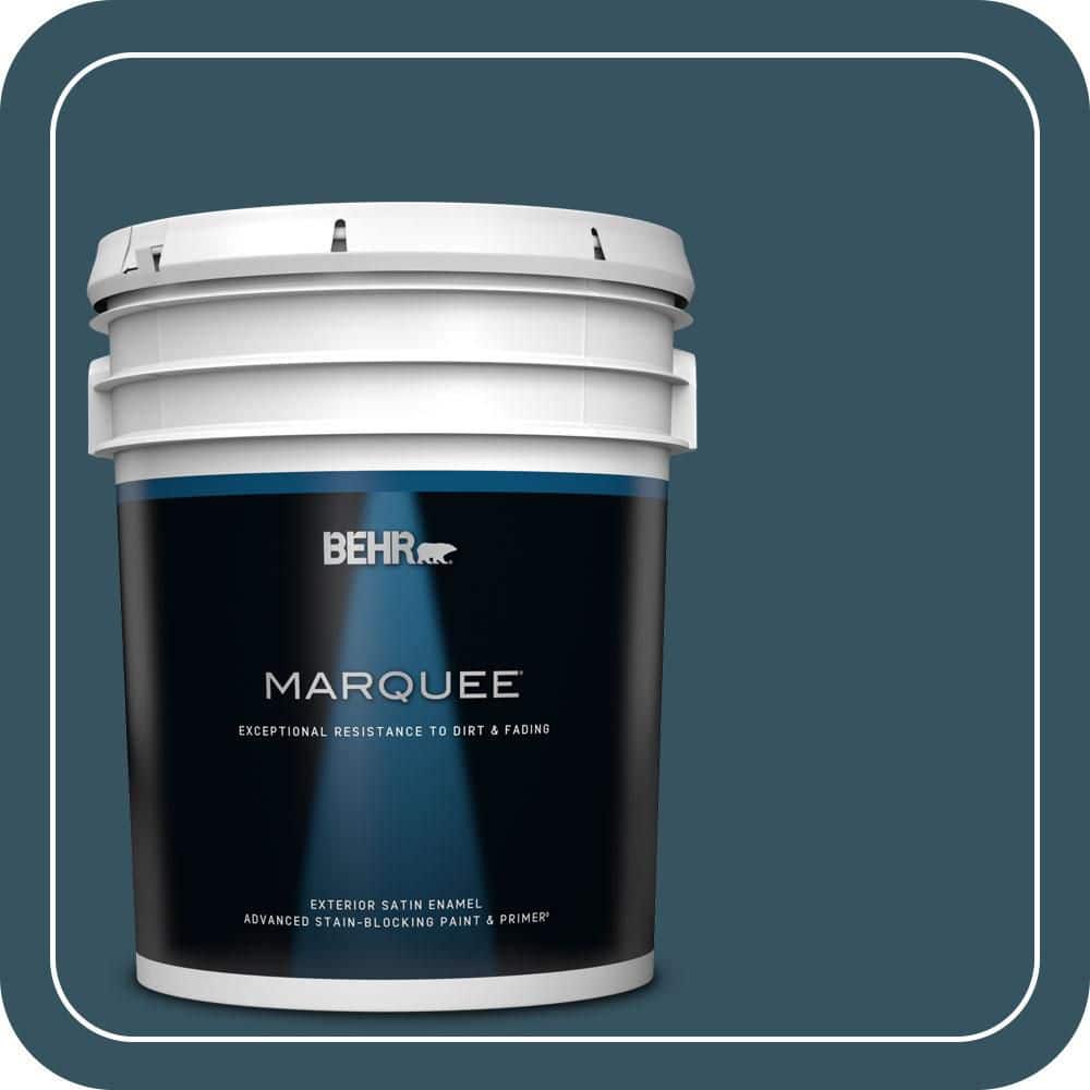 BEHR MARQUEE 5 gal. #MQ5-24 Opera Glasses Satin Enamel Exterior Paint & Primer