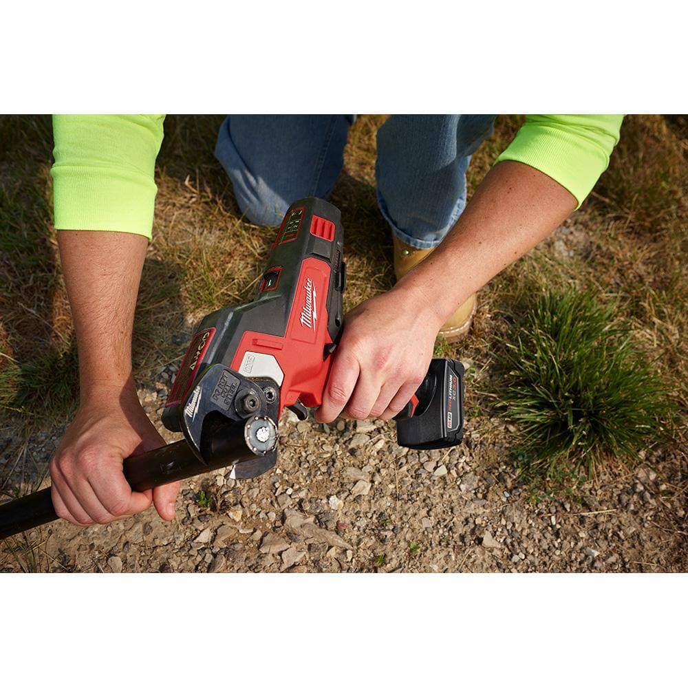 Milwaukee M12 12V Lithium-Ion Cordless 600 MCM Cable Cutter Kit with M12 3/8 in. Ratchet (Tool-Only) (3)